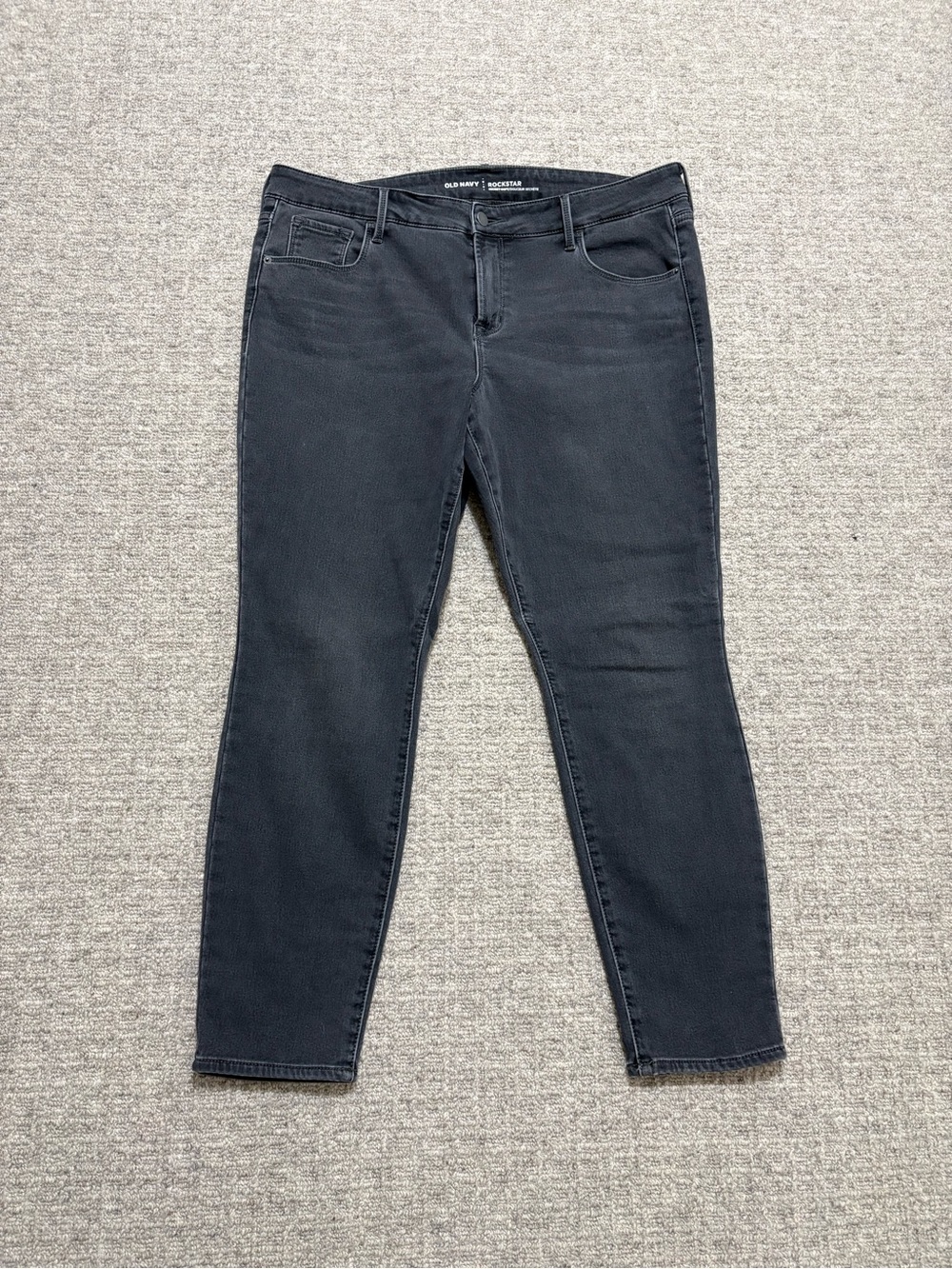 Old Navy Women's Black Straight-Leg Jeans